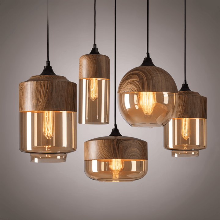 Elegant Nordisk retro pendellampa. Stilren taklampa för modern inredning.
