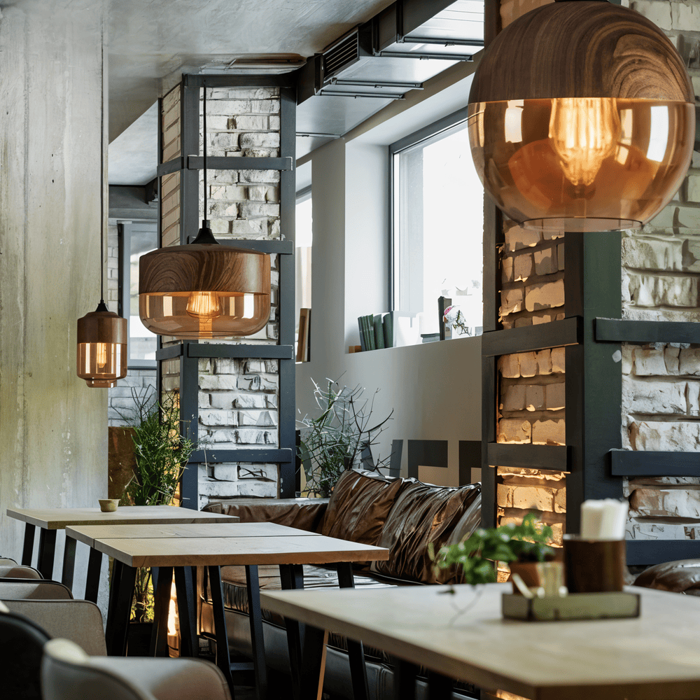 Pendellampa i nordisk retrodesign, perfekt för loft stil. Mysig belysning & inredningsdetalj.