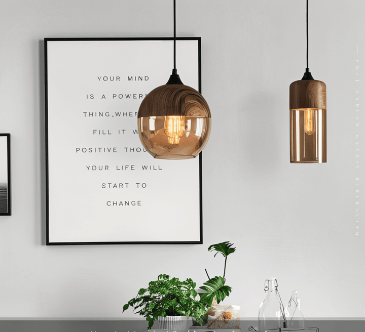 Taklampa med nordisk retro belysning, stilren design. Perfekt hemmabelysning för moderna hem.