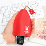 Söt bilnyckelfodral - röd