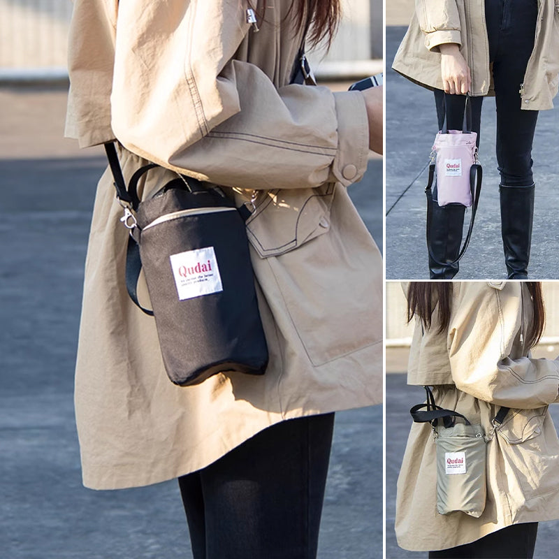 Elegant PU-läder flaskväska för damer, multifunktionell och stilren, perfekt för utomhus och vardagstillbehör.