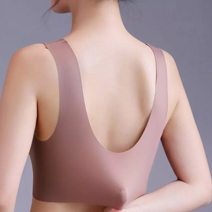 "Elegant push-up spets-bh för kvinnor med djup V-ringning och elastiskt material, framhäver kurvor och erbjuder bekväm passfo