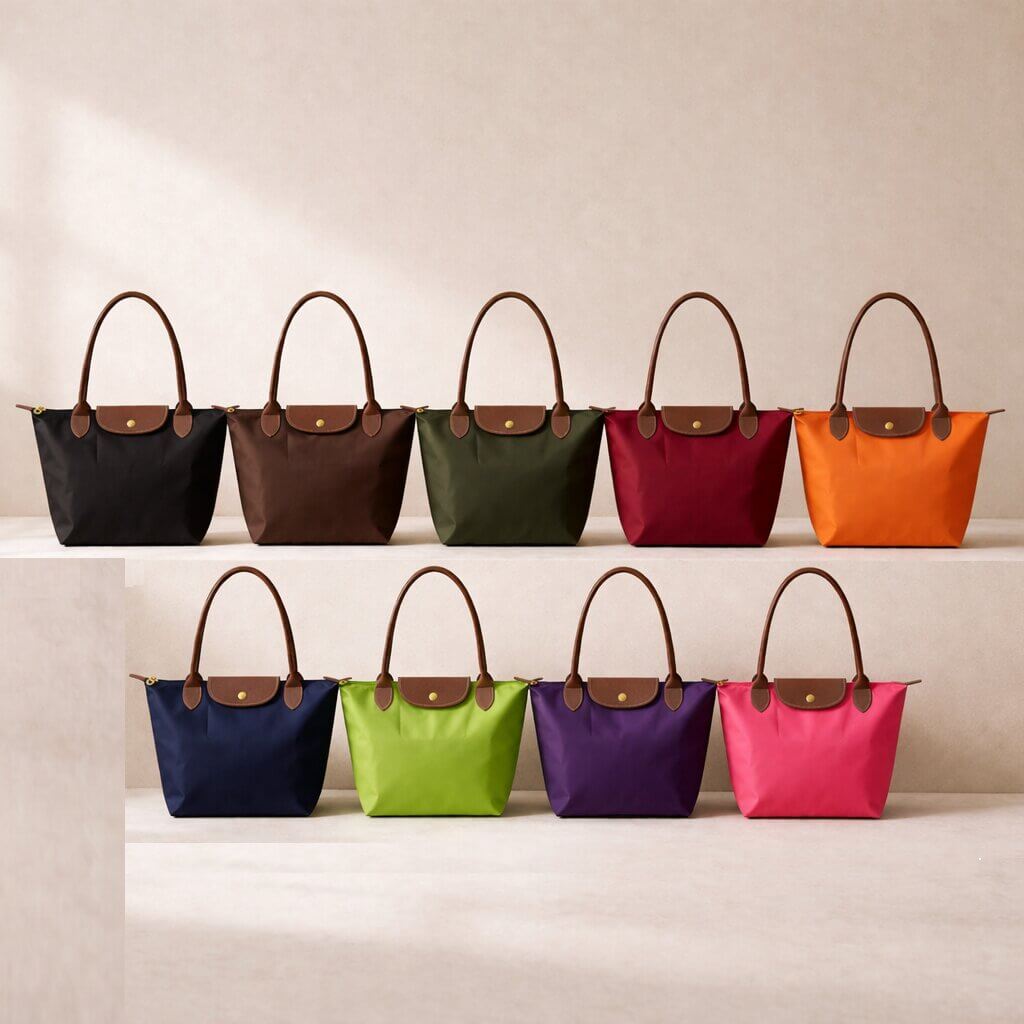 Elegant shopper väska i stilrent svart konstläder, perfekt som rymlig vardags- och arbetsväska.