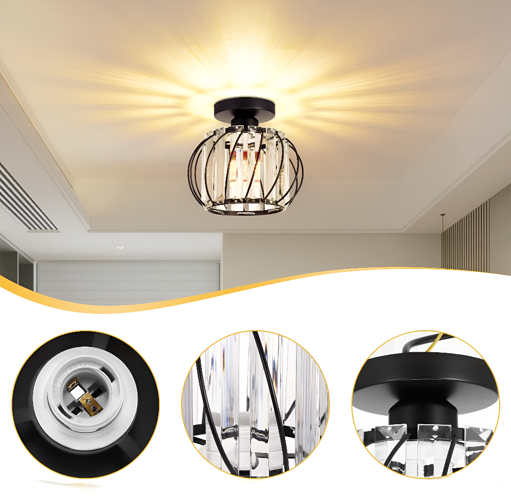 Minimalistisk taklampa i vitt, skandinavisk design för elegant och modern sovrumsbelysning.