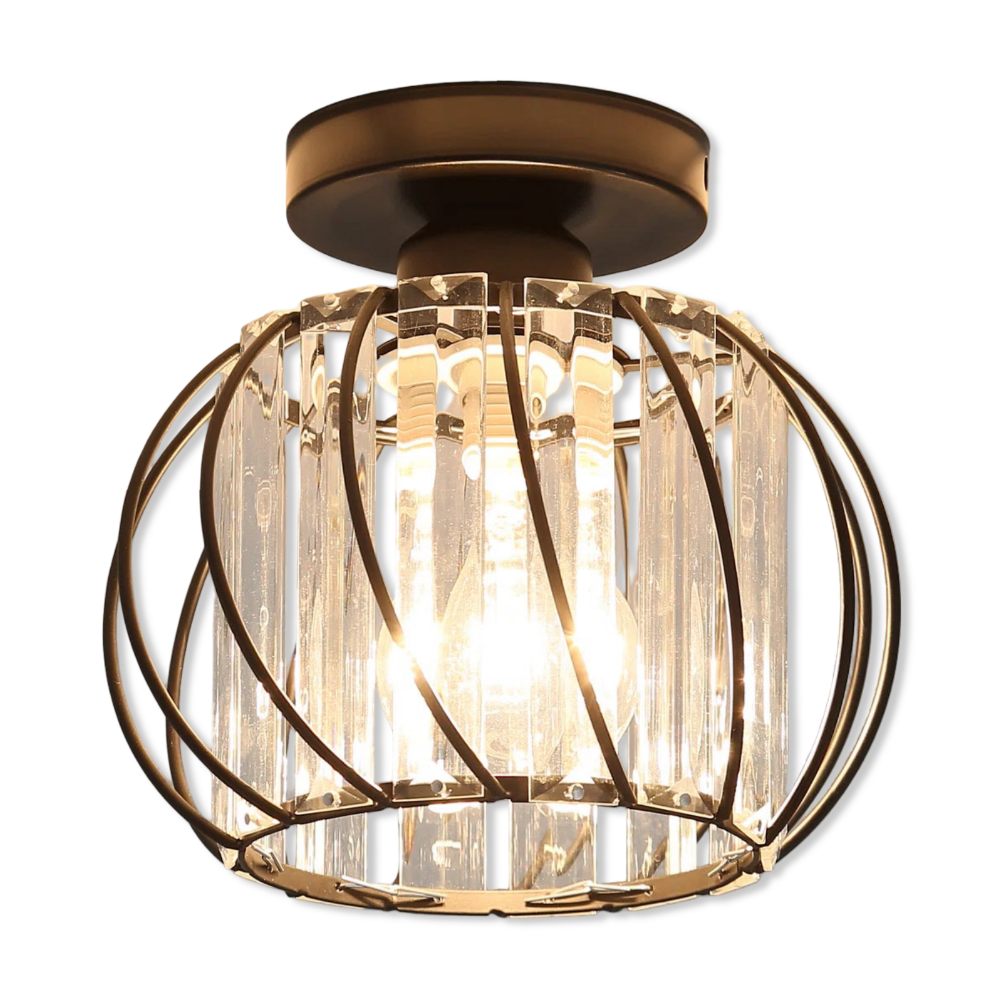 Heminredning: Elegant skandinavisk taklampa, modern belysning för en välkomnande atmosfär.