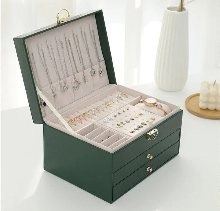 Elegant smyckesask OrderMagic i neutral färg, passar alla hem och stilar.