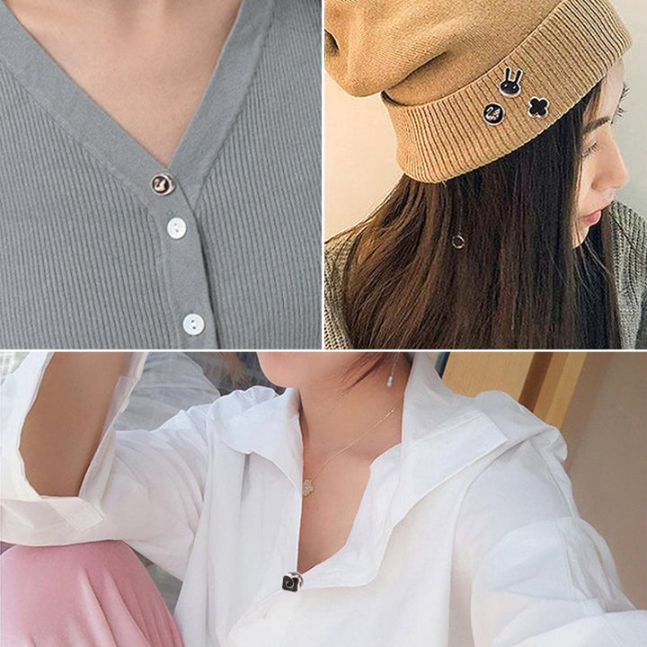 "Elegant stift för att förhindra oavsiktlig klädexponering, med stilren design, perfekt till kappa och skjorta."