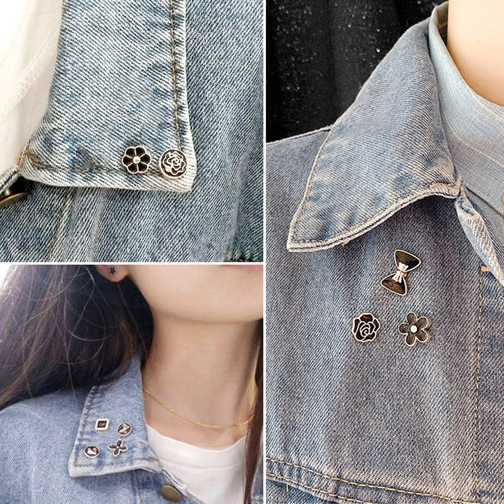 "Elegant stift för att förhindra oavsiktlig klädexponering, med stilren design, perfekt till kappa och skjorta."