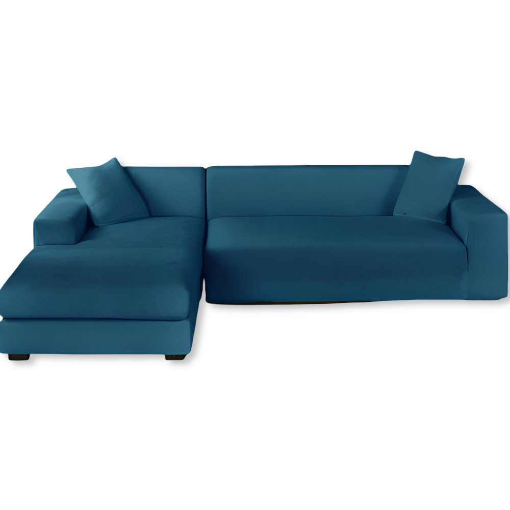 Vardagsrummets nya hemtextil: ett elegant och stretchigt sofföverdrag med komfort.