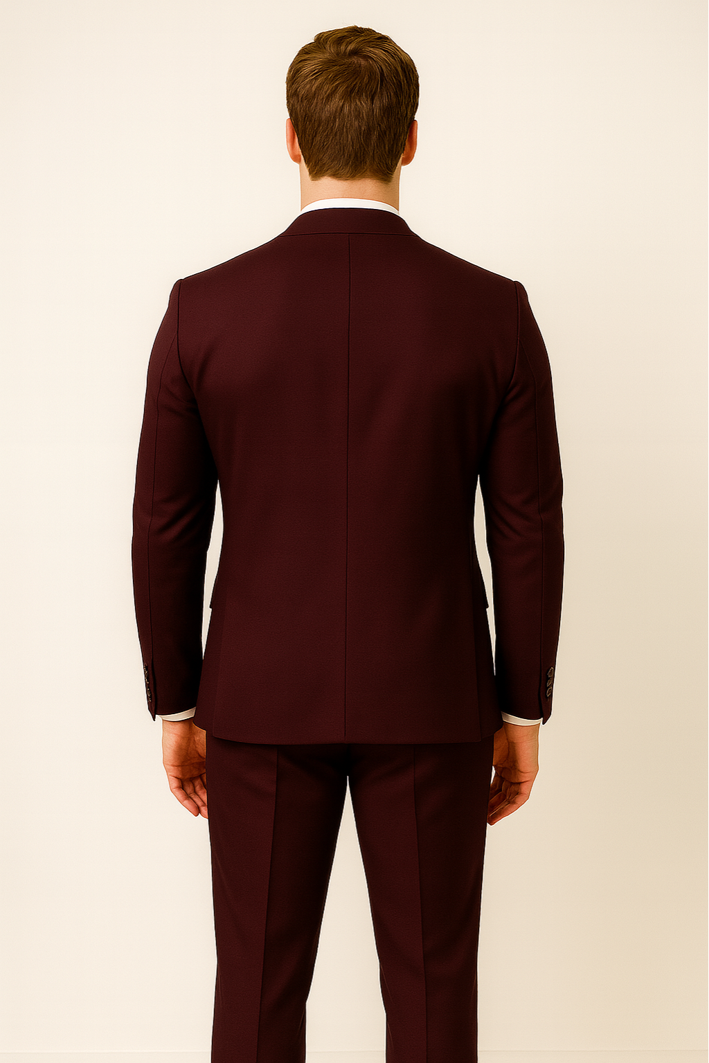 Modeinspirerad svart herrkostym för en sofistikerad look