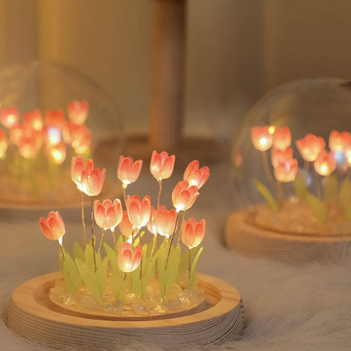 Presentidé: DIY tulpan bordslampa, charmigt LED nattljus för alla tillfällen.