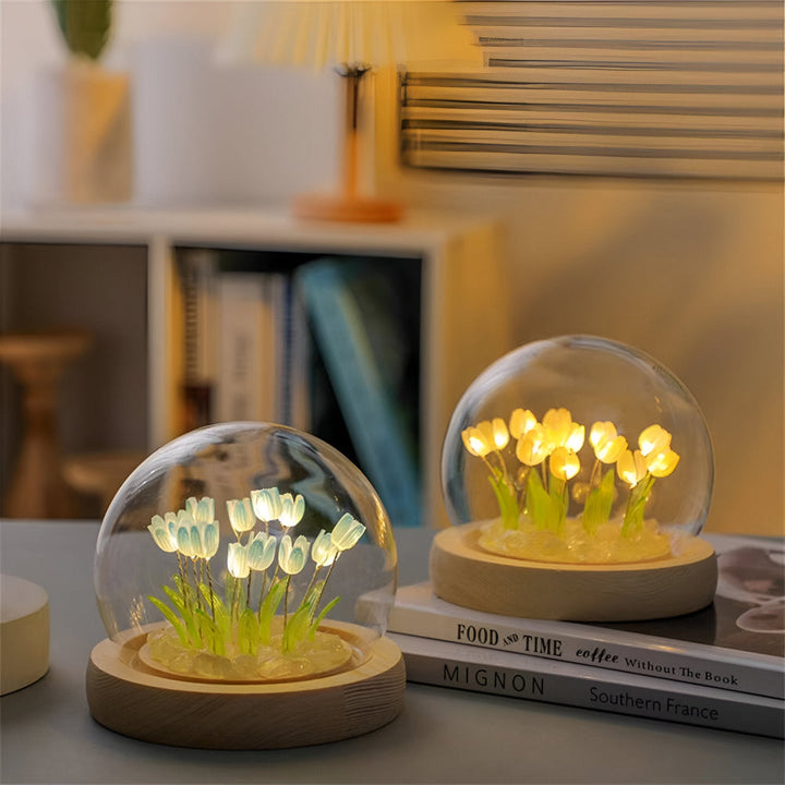Elegant LED-tulpanlampa, skapa din egen unika bordslampa för heminredning.