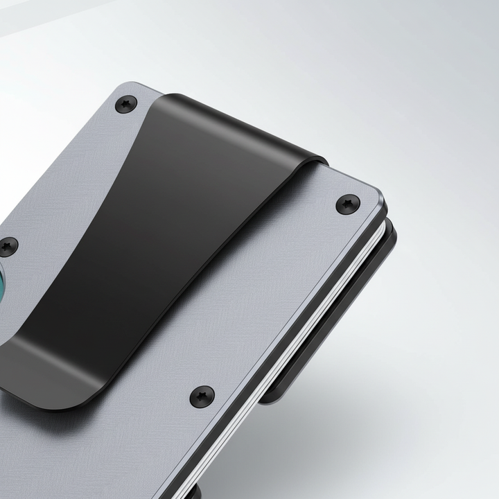 Säker herrplånbok, ultratunn med effektivt RFID-skydd. Håller korten trygga i elegant slimwallet.