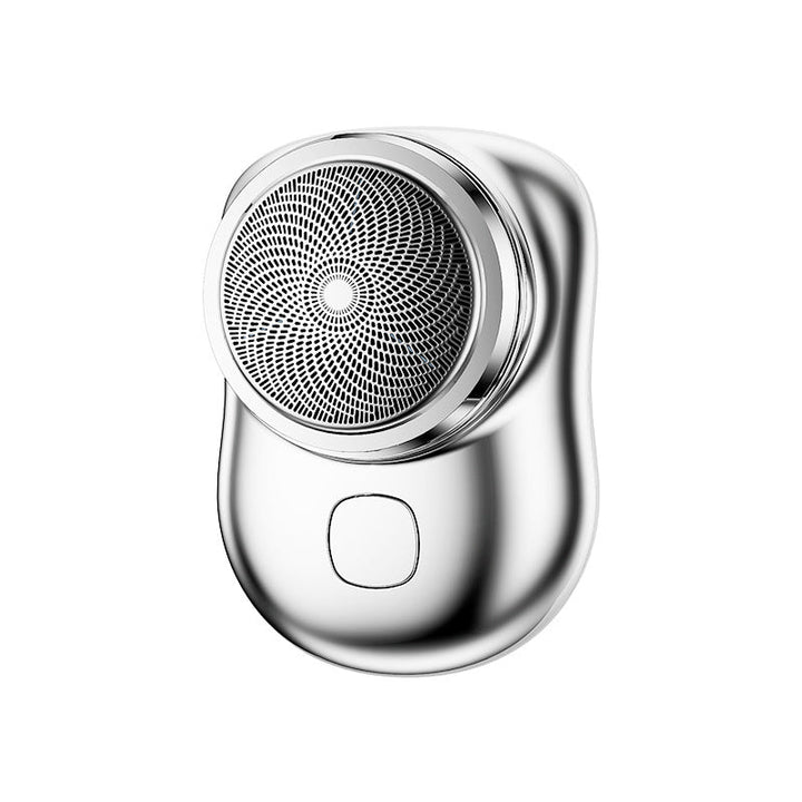"Elegant USB mini rakapparat för snabb, bekväm rakning. Kompakt, bärbar och perfekt för både våt och torr användning."
