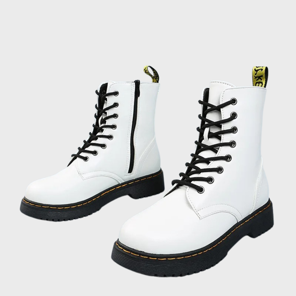 Vita Dambootser Luna, stilrena damstövlar för en chic look. Komfortabla skor för vardag & fest.