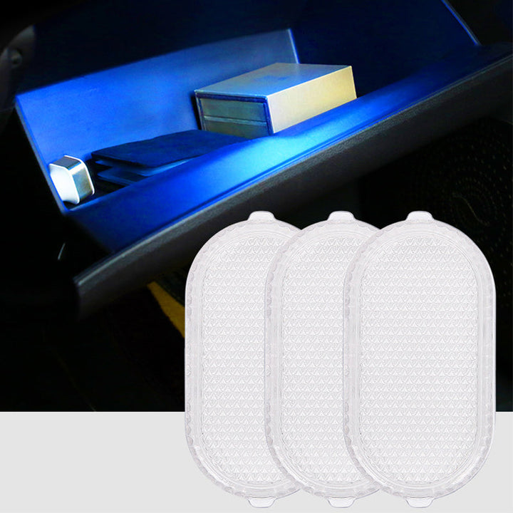 "Eleganta LED-bilbelysningsljus med touch sensor, kompakt design och klar belysning för smidig användning i bilen."
