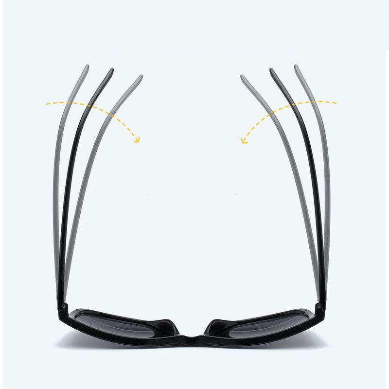 "Eleganta polariserade herr solglasögon med TR90 ram, lätta och hållbara, för optimal synlighet och UV400 skydd."