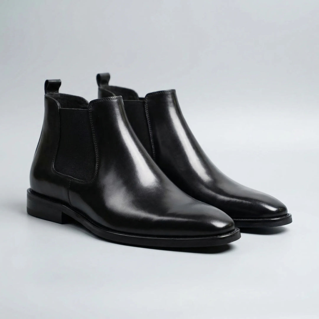 Bruna ankelhöga slip-on Chelsea boots för herr, bekväma och stilrena herrstövlar för alla tillfällen.