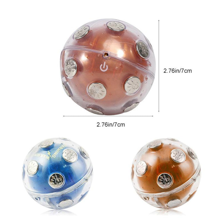 "Elektrisk chockboll i blått och gult plastmaterial, perfekt som roligt spel för fester och presentidé för vänner."