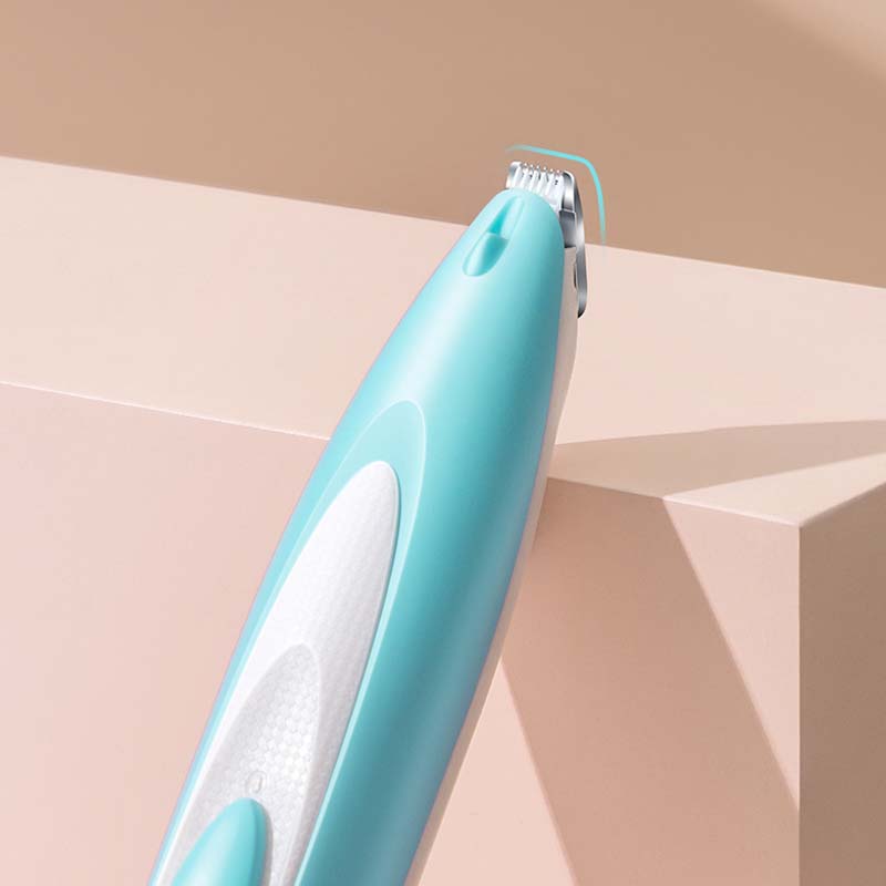 "Elektrisk hundtrimmer med LED och USB-laddning, ergonomisk design, multifunktionella skärare för precisionsgrooming."