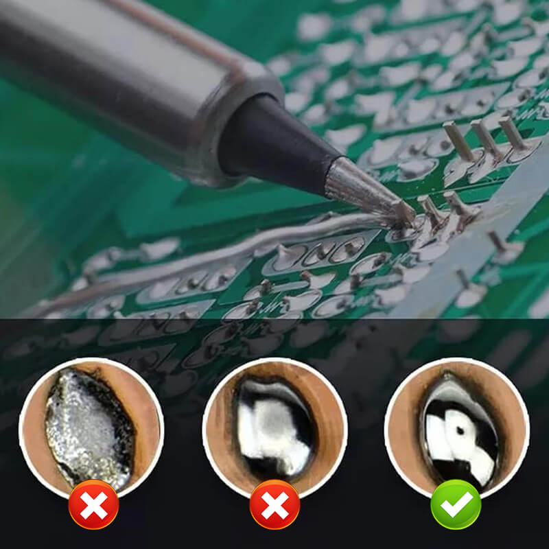 "Elektrisk lödtråd med rosin-kärna; blyfri, hög värmetålighet, för exakta elektroniska reparationer, 0.8-1.0mm diameter."