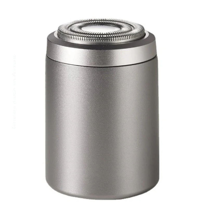 "Elektrisk minirakapparat för män, kompakt design, IPX7 vattentät med 25 blad för effektiv rakning, aluminiumlegering."
