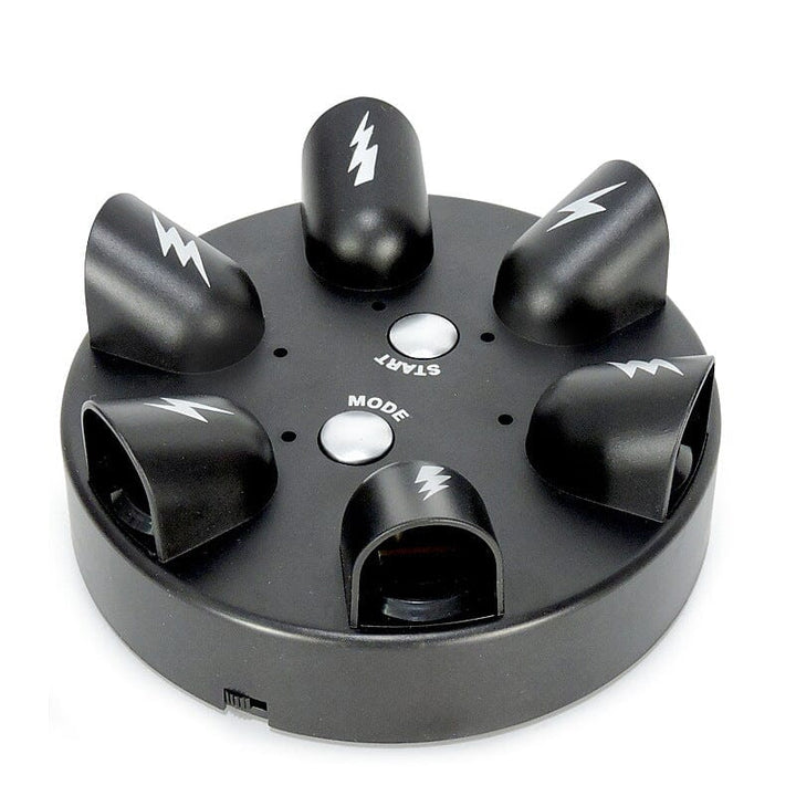 "Elektrisk Shock Roulette spel för vuxna, unisex, rund form med ljus, idealisk för fest och skratt, 6 spelare"