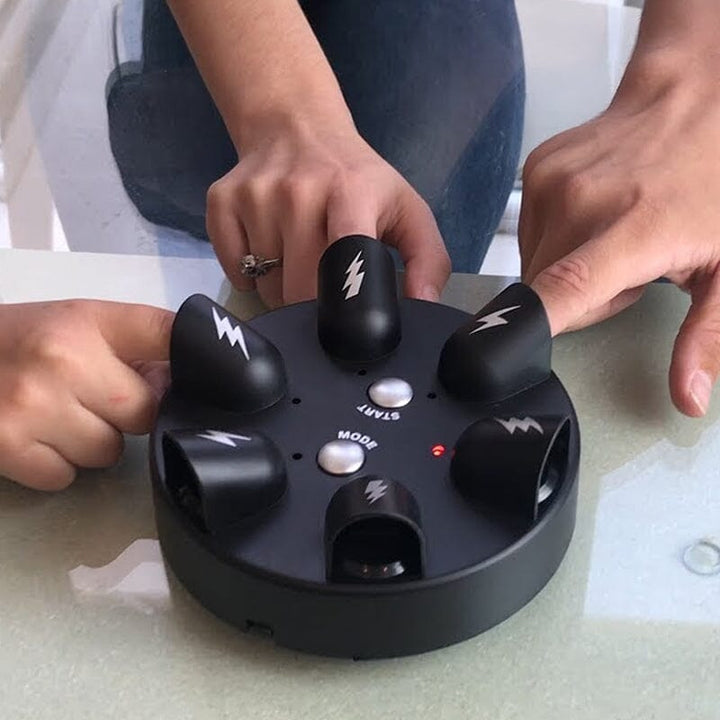 "Elektrisk Shock Roulette spel för vuxna, unisex, rund form med ljus, idealisk för fest och skratt, 6 spelare"