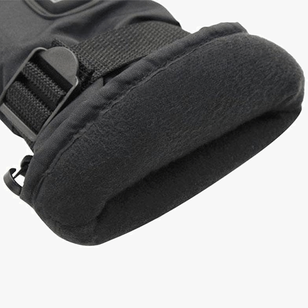 "Elektriska justerbara värmehandskar för herr och dam, svart, vind- och vattentät design med pekskärmsfunktion."