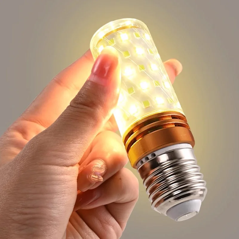 "Energibesparande LED-lampa med 360° ljusvinkel, utomhusbelysning, hög hållbarhet, energieffektivitet, varmt och vitt ljus."