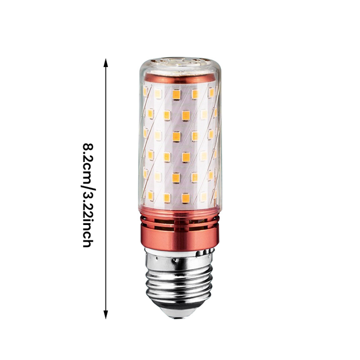 "Energibesparande LED-lampa med 360° ljusvinkel, utomhusbelysning, hög hållbarhet, energieffektivitet, varmt och vitt ljus."
