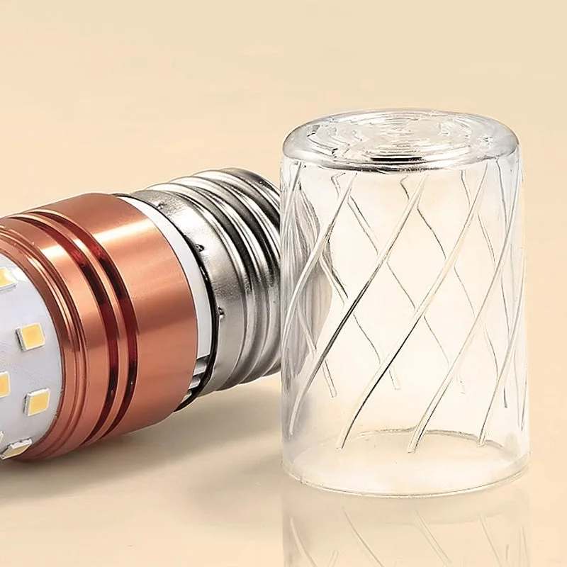"Energibesparande LED-lampa med 360° ljusvinkel, utomhusbelysning, hög hållbarhet, energieffektivitet, varmt och vitt ljus."