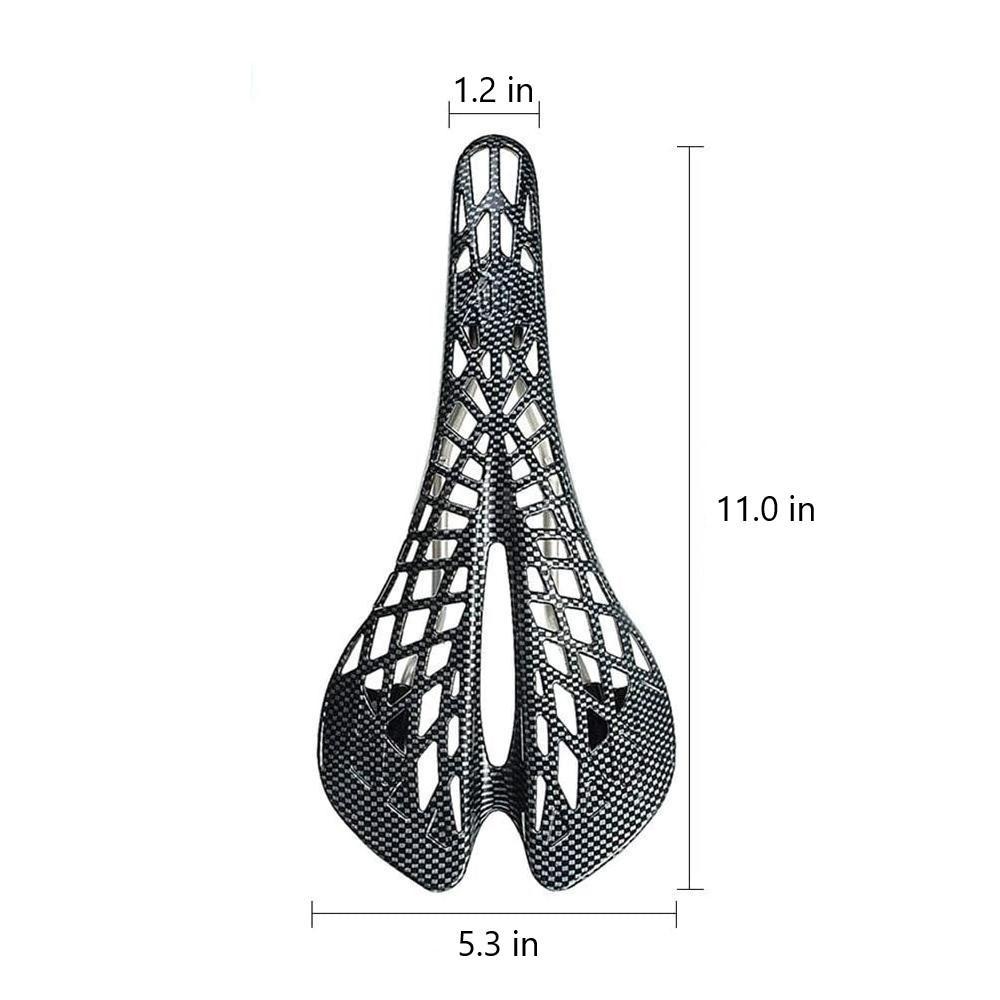 "Ergonomisk cykelsadel med fjädring i svart, med ventilerad och aerodynamisk design för optimal komfort och prestanda."