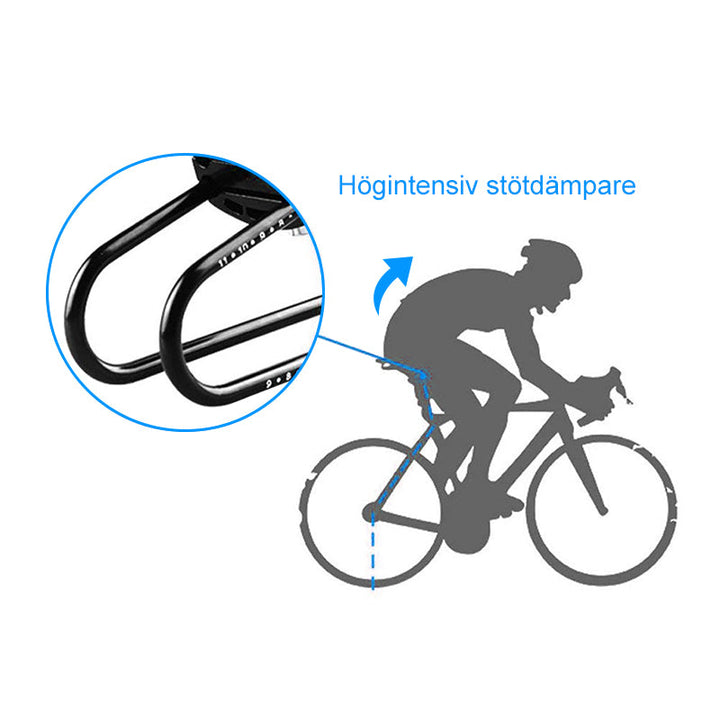 "Ergonomisk cykelsadel stötdämpare som ger komfort och hälsosam åktur, dämpar vibrationer för lång cykelturer, lättinstallati