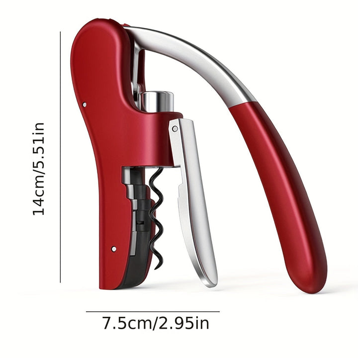 Svart ergonomisk vinöppnare, enkel att använda för alla. Ett måste i köket eller hemmabaren.