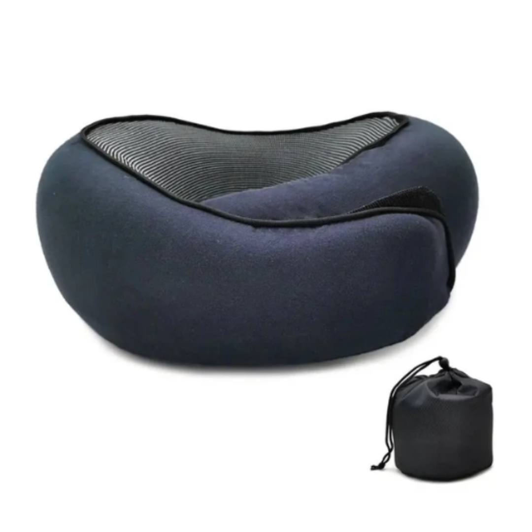 Komfortabel resekudde i memory foam, idealisk för flygresor, tågresor och bilresor. Ger skönt nackstöd.