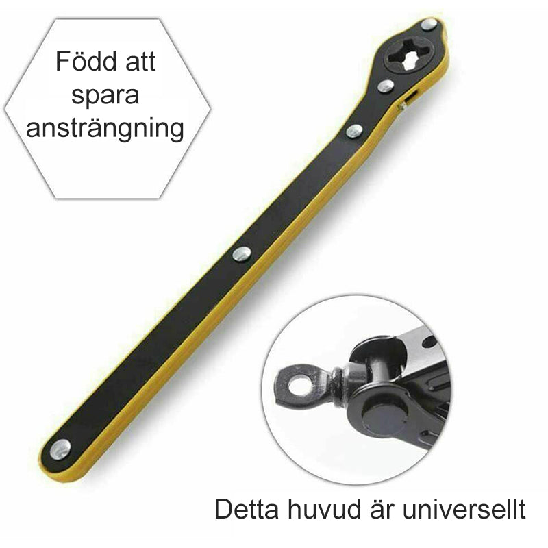 "Ergonomisk och hållbar vev för domkraft i högkolstål, rostfri design för enkel användning vid hjul- och däckbyte."