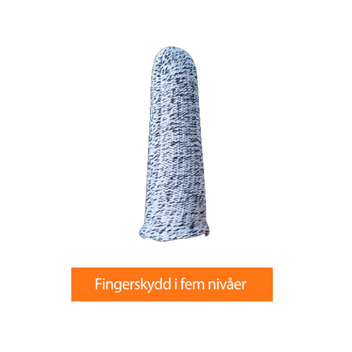 "Ergonomisk orange fingerkniv med rostfritt stålblad för effektiv grönsaksskörd i trädgården."