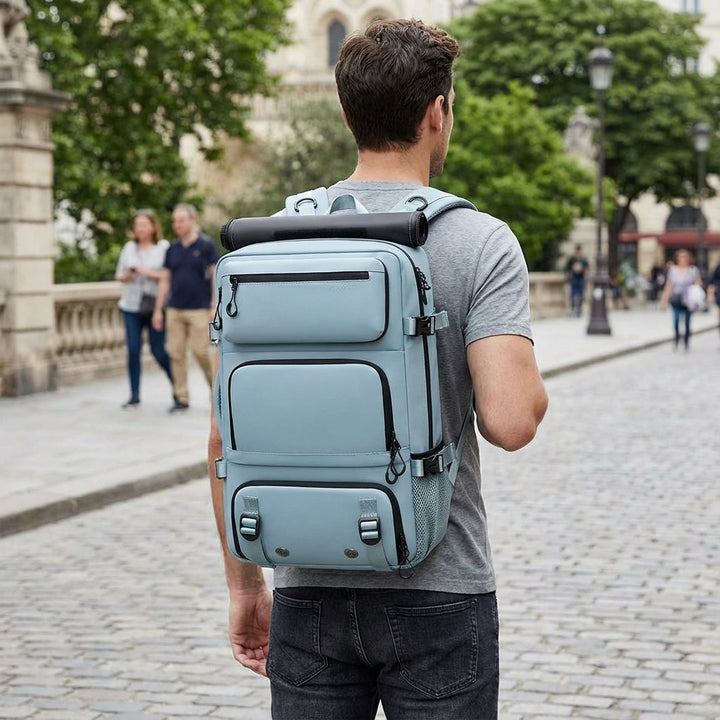 Ergonomisk Safebound ryggsäck för sport & resor. Unisex design med bekväma axelremmar.