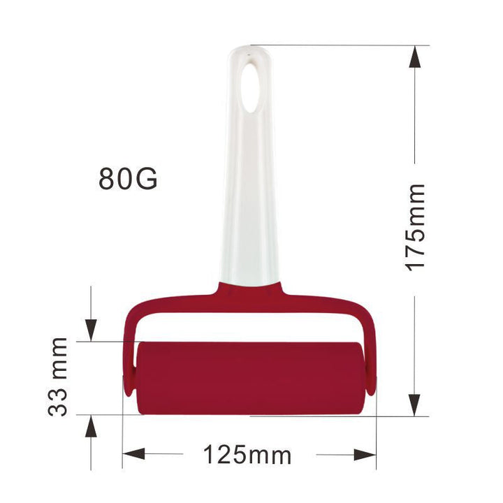 "Ergonomisk tårtglasyr-finisher i vitt, designad för jämna ytor. Perfekt för dekorering av bakverk i hemmakök."