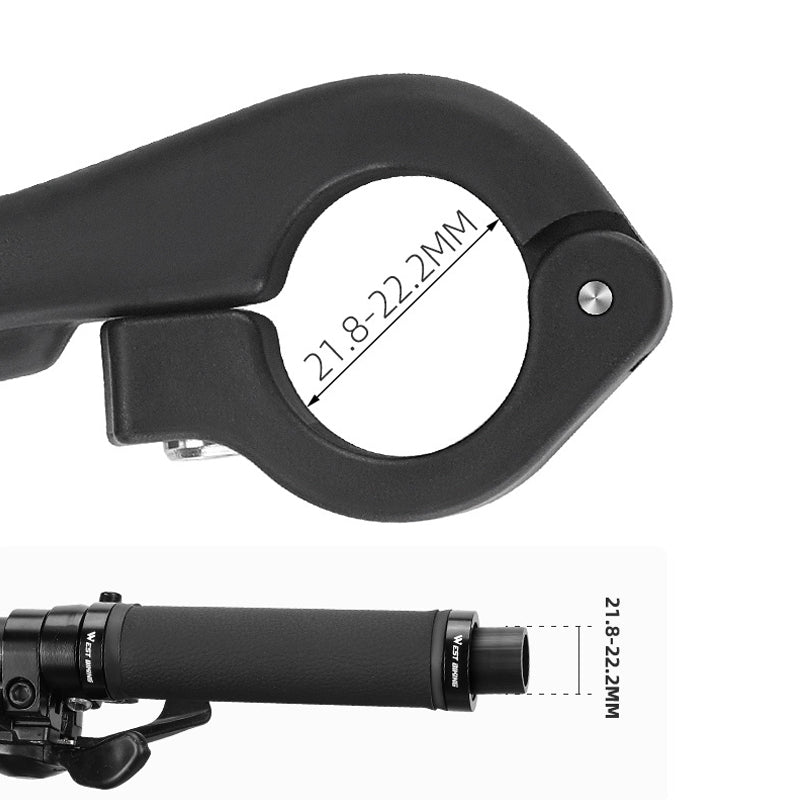 "Ergonomiska svarta cykelhandtag med säker O-form, perfekt för smärtfri cykling och enkel montering."