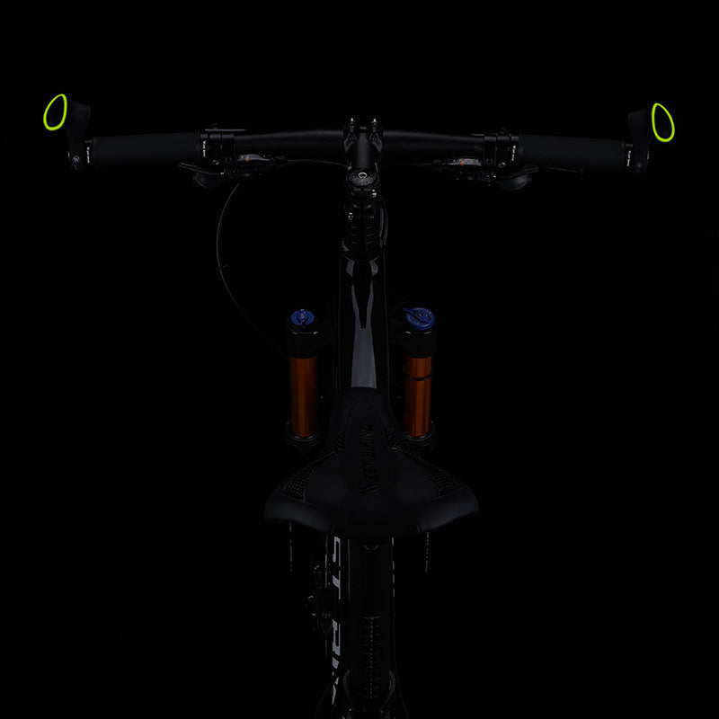 "Ergonomiska svarta cykelhandtag med säker O-form, perfekt för smärtfri cykling och enkel montering."