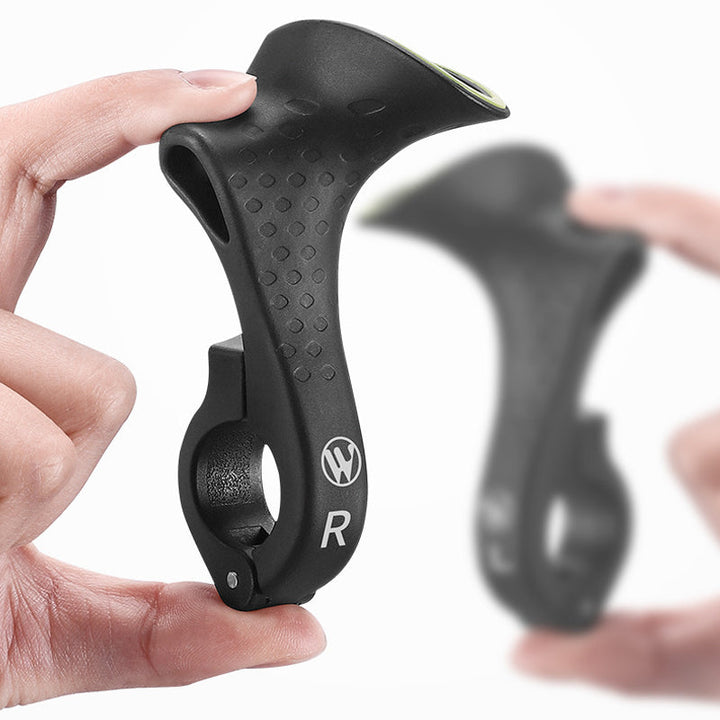 "Ergonomiska svarta cykelhandtag med säker O-form, perfekt för smärtfri cykling och enkel montering."