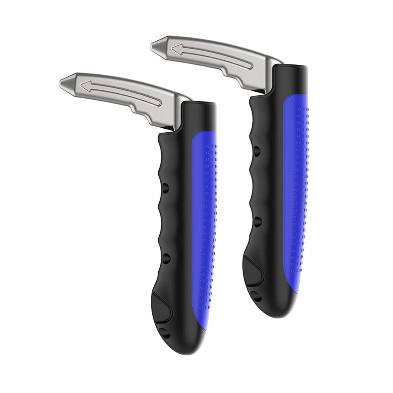 "Ergonomiskt bilhandtag, robust aluminiumlegering, orange och blå för enkel in- och urstigning, säker bilaccessoar."