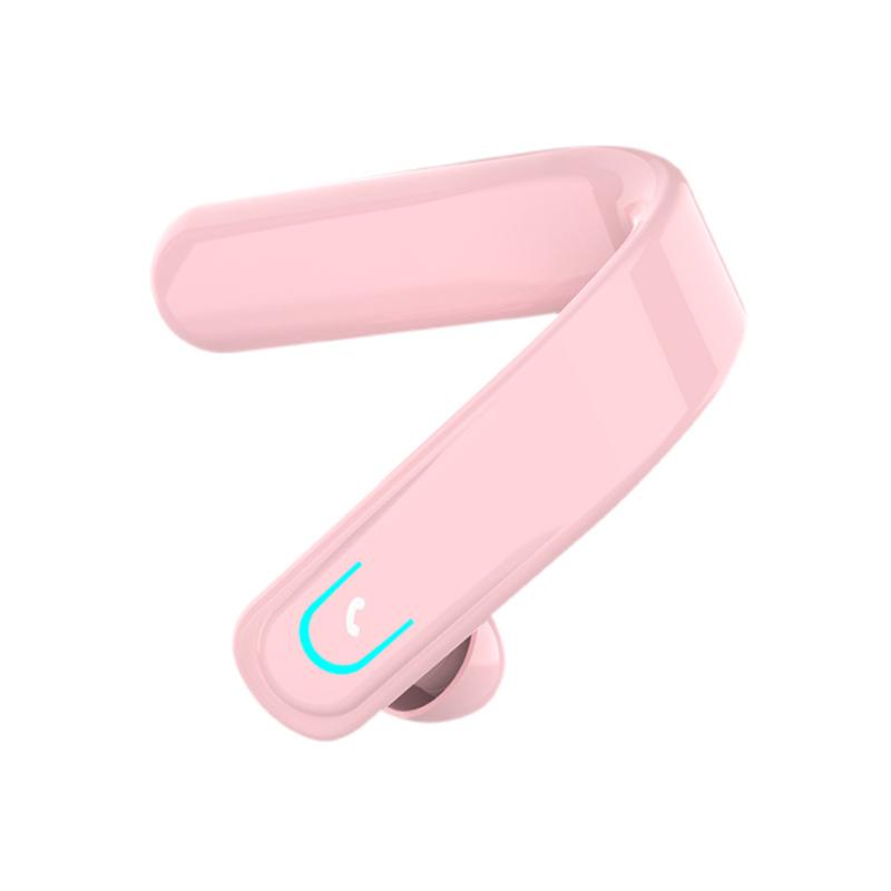 "Ergonomiskt Bluetooth-headset för sport, sitter säkert bakom örat, perfekt för träning och utomhusaktiviteter."
