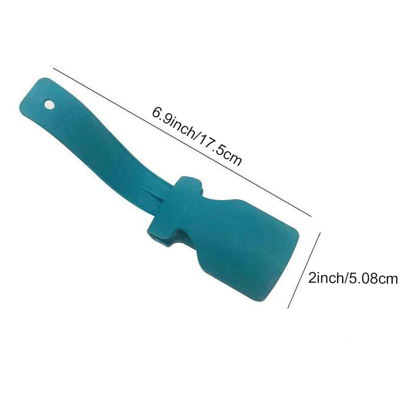 "Ergonomiskt skohorn i mjukt PP-material, rundade kanter, perfekt för dagligt bruk och enkelt att bära med sig."