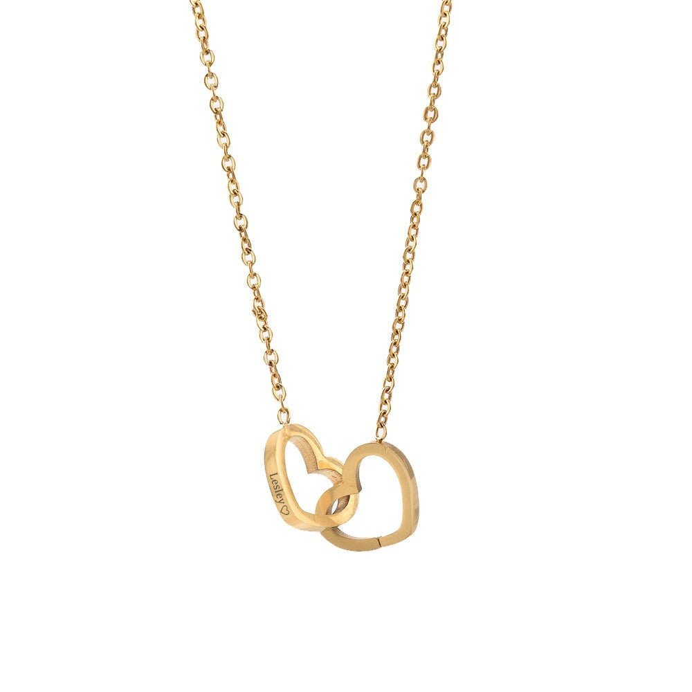 Evig ros & personligt halsband i guld. Den perfekta romantiska presenten till henne.