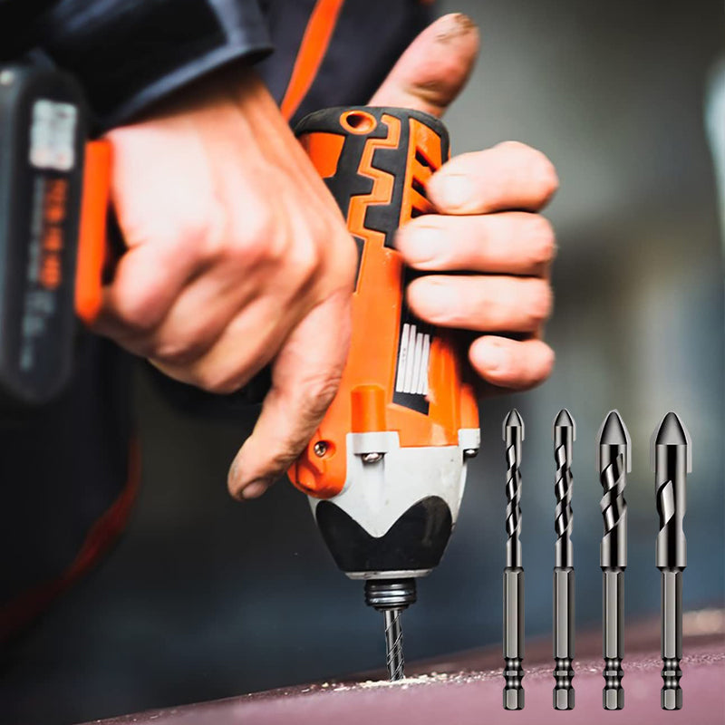 "Excentriskt borr med skevt huvud, robust design för metall och trä, erbjuder precision och hållbarhet för tuffa uppgifter."