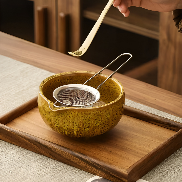 Elegant japanskt matcha teset – 5 delar, perfekt unik present för teälskare och köksaccessoarer.