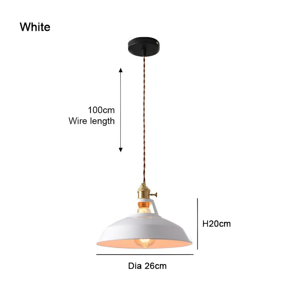 Flerfärgad LED hänglampa, industriell design, modern belysning för alla hem.